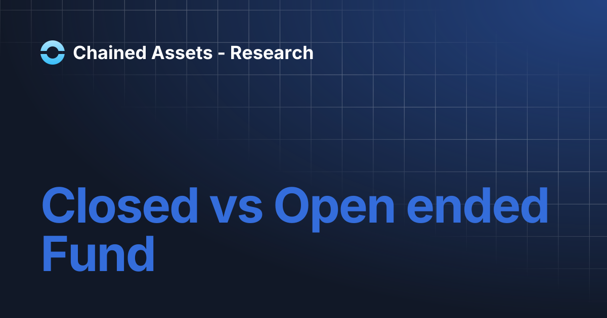 Closed vs Open ended Fund | Chained Assets - Research