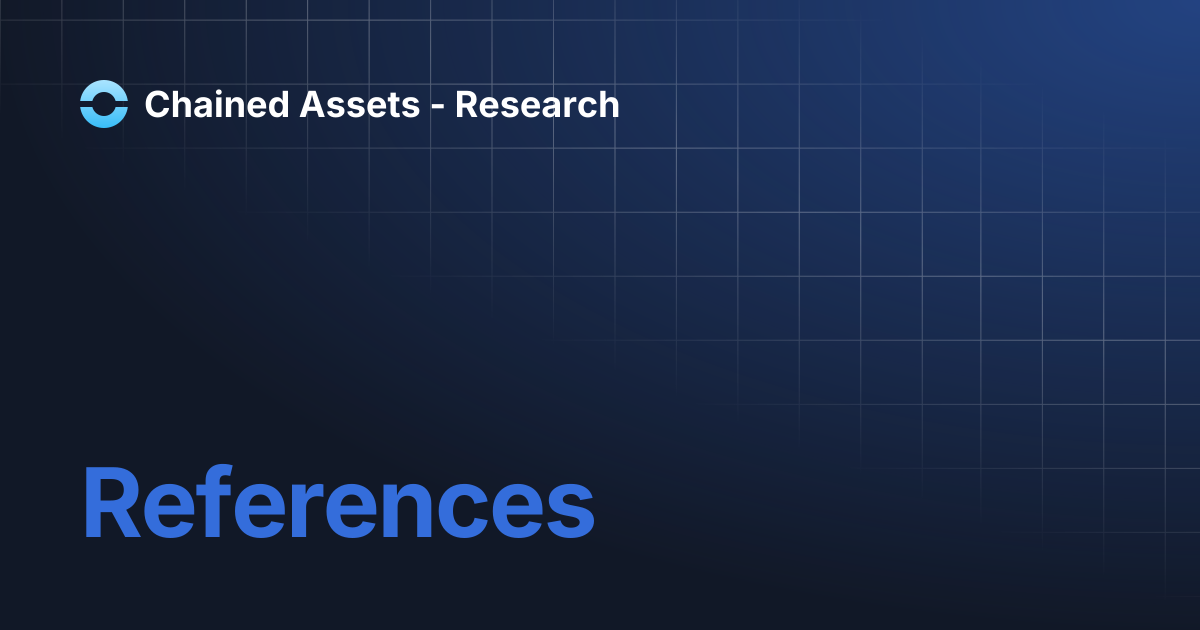 References | Chained Assets - Research